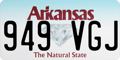 AR license plate 949VGJ