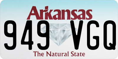 AR license plate 949VGQ