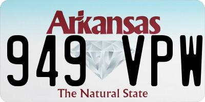 AR license plate 949VPW