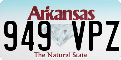 AR license plate 949VPZ