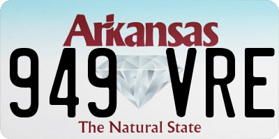 AR license plate 949VRE