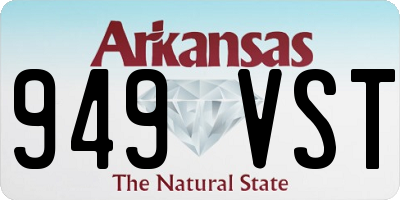 AR license plate 949VST