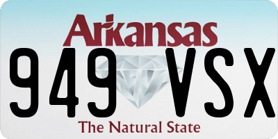 AR license plate 949VSX