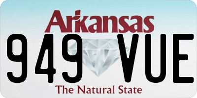AR license plate 949VUE