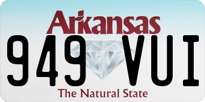 AR license plate 949VUI