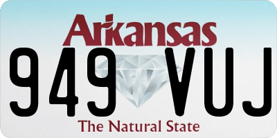 AR license plate 949VUJ