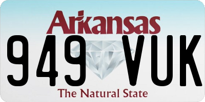 AR license plate 949VUK
