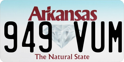 AR license plate 949VUM