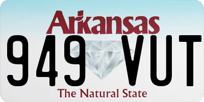 AR license plate 949VUT