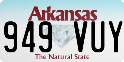 AR license plate 949VUY