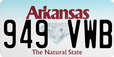 AR license plate 949VWB