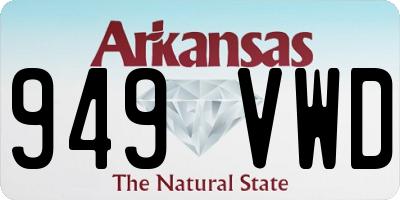 AR license plate 949VWD