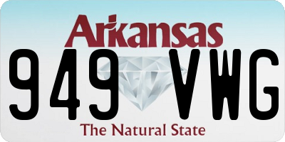 AR license plate 949VWG