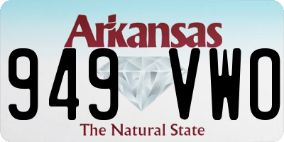 AR license plate 949VWO