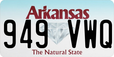 AR license plate 949VWQ