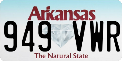 AR license plate 949VWR