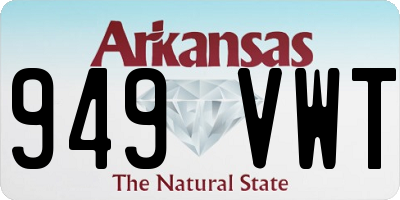 AR license plate 949VWT