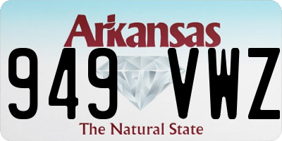 AR license plate 949VWZ