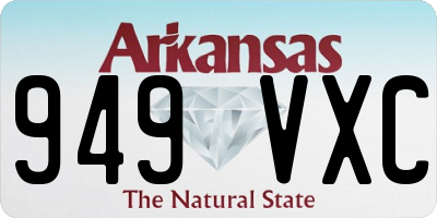 AR license plate 949VXC