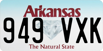 AR license plate 949VXK