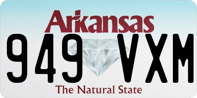 AR license plate 949VXM