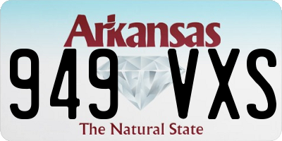 AR license plate 949VXS