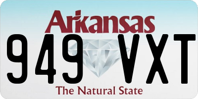 AR license plate 949VXT