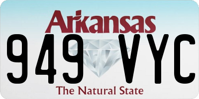 AR license plate 949VYC