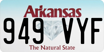 AR license plate 949VYF