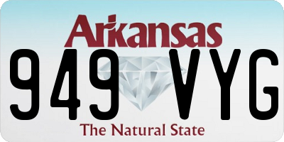 AR license plate 949VYG