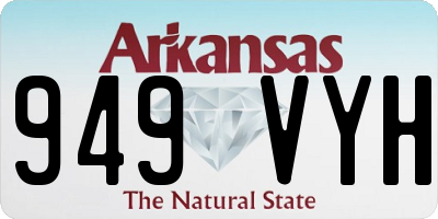 AR license plate 949VYH