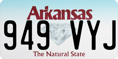 AR license plate 949VYJ