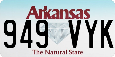 AR license plate 949VYK