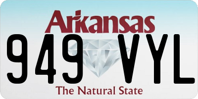 AR license plate 949VYL