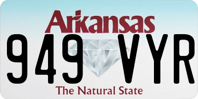 AR license plate 949VYR