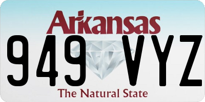 AR license plate 949VYZ