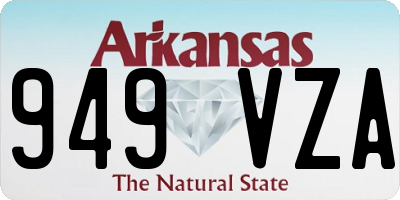 AR license plate 949VZA
