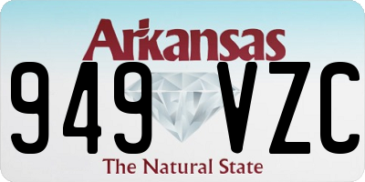 AR license plate 949VZC