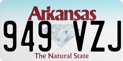 AR license plate 949VZJ