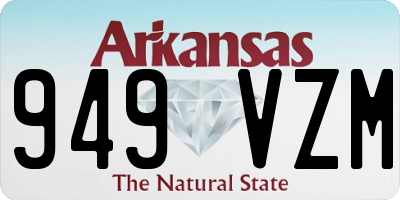 AR license plate 949VZM