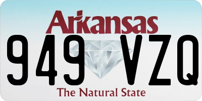 AR license plate 949VZQ