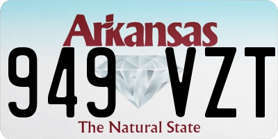AR license plate 949VZT