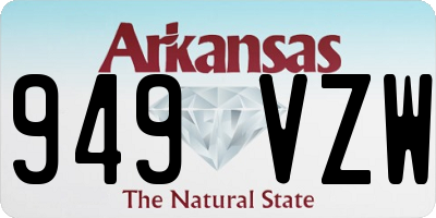 AR license plate 949VZW