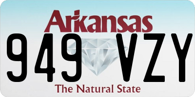AR license plate 949VZY