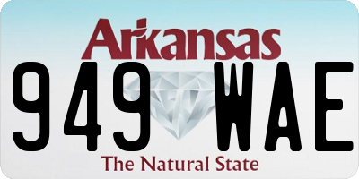 AR license plate 949WAE