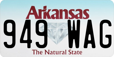 AR license plate 949WAG