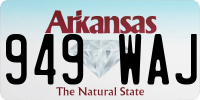 AR license plate 949WAJ