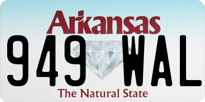 AR license plate 949WAL