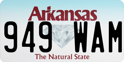 AR license plate 949WAM