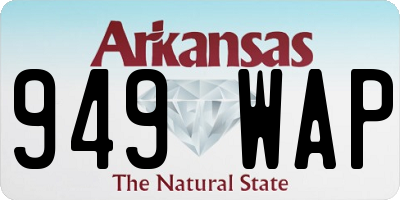 AR license plate 949WAP